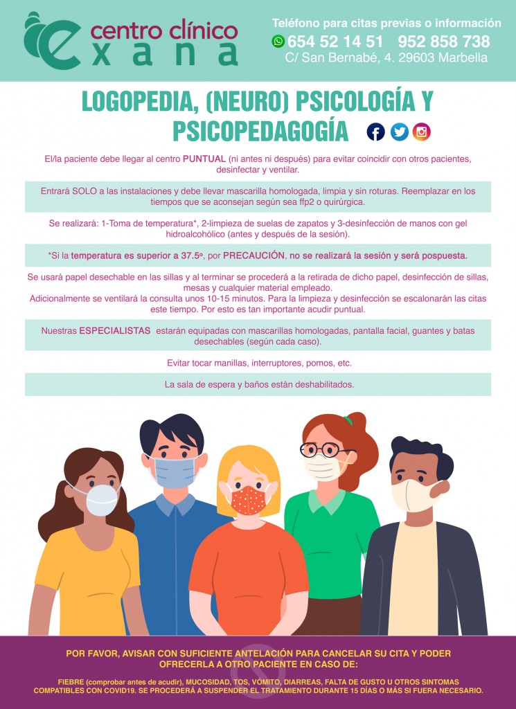 Exana - medidas-covid-v2 - logopedia-psicologia