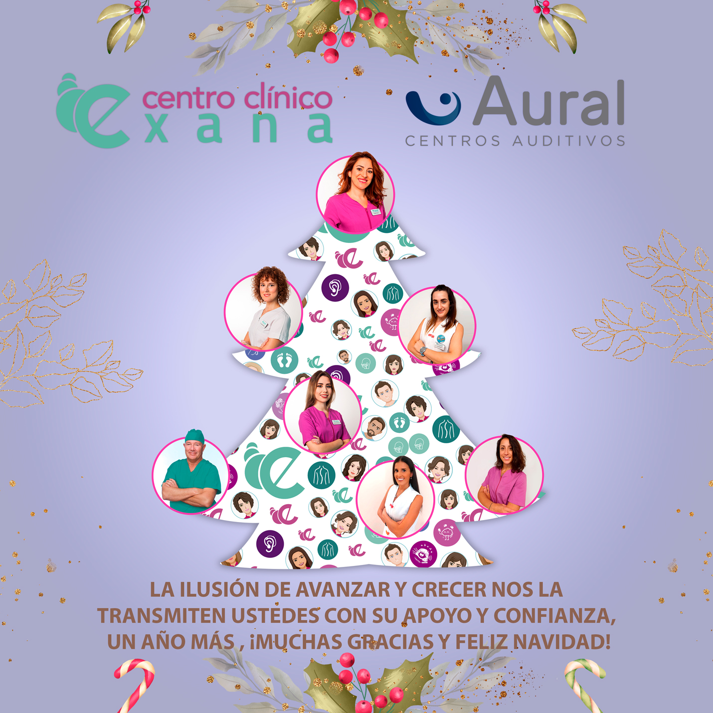 la ilusión de avanzar y crecer nos la transmiten ustedes con su apoyo y confianza, un año más , ¡muchas gracias y feliz navidad!